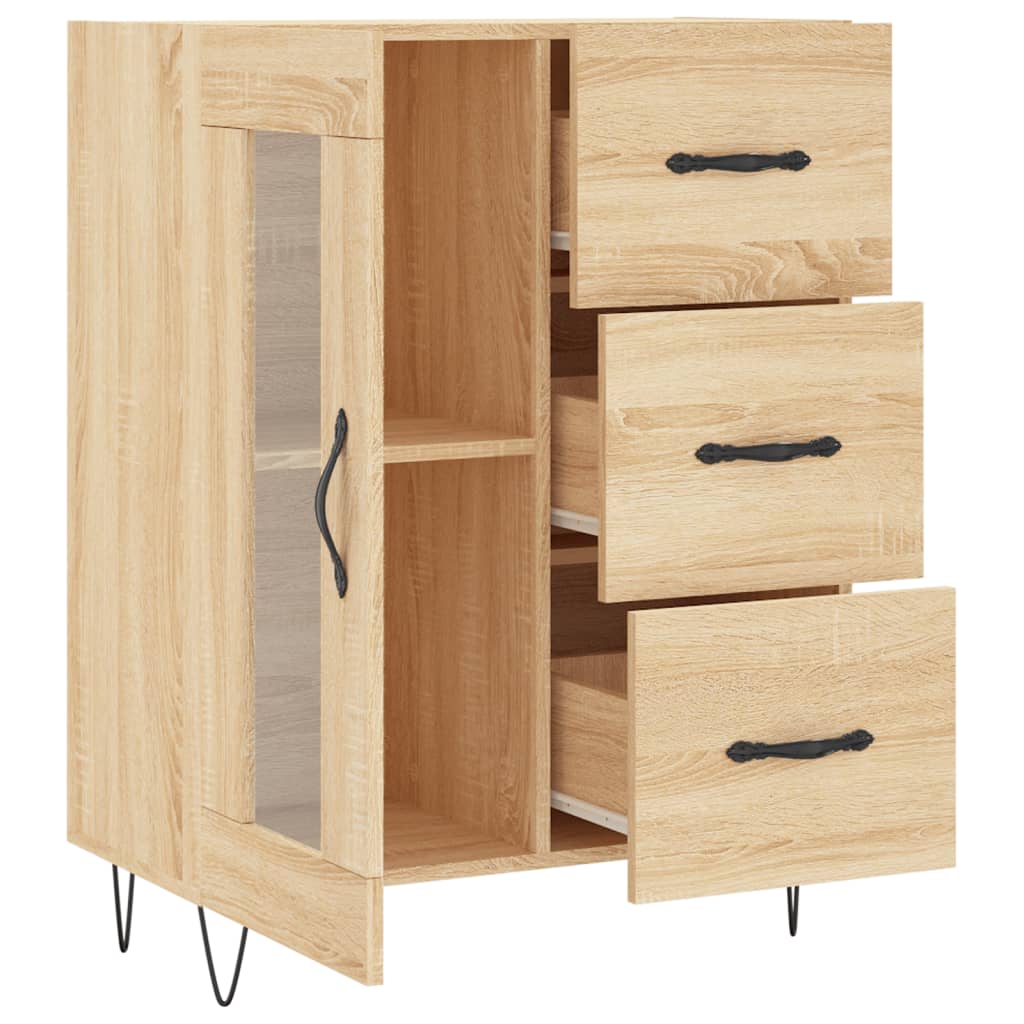 Sideboard Sonoma-Eiche 69,5x34x90 cm Holzwerkstoff