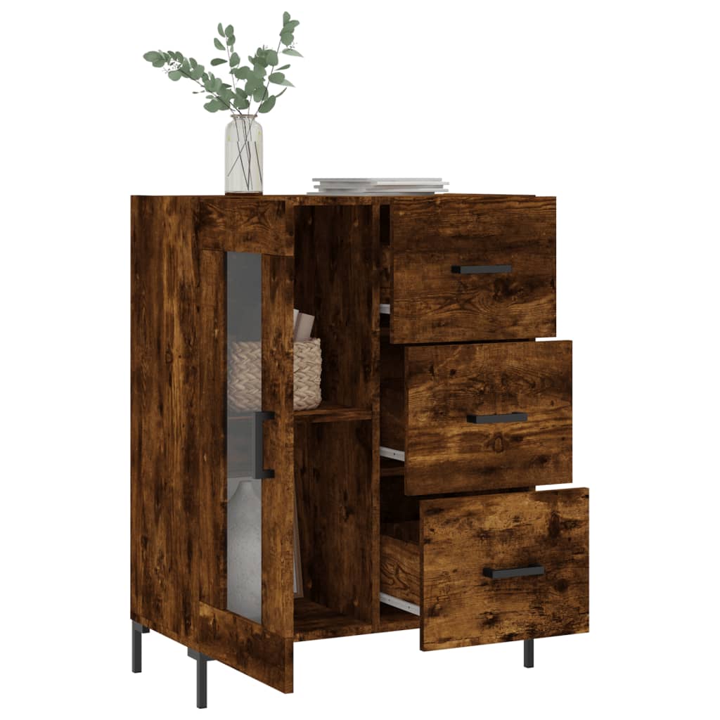 Sideboard Räuchereiche 69,5x34x90 cm Holzwerkstoff