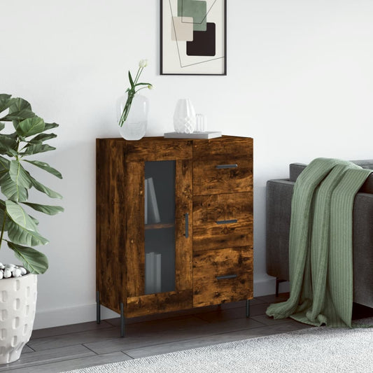 Sideboard Räuchereiche 69,5x34x90 cm Holzwerkstoff