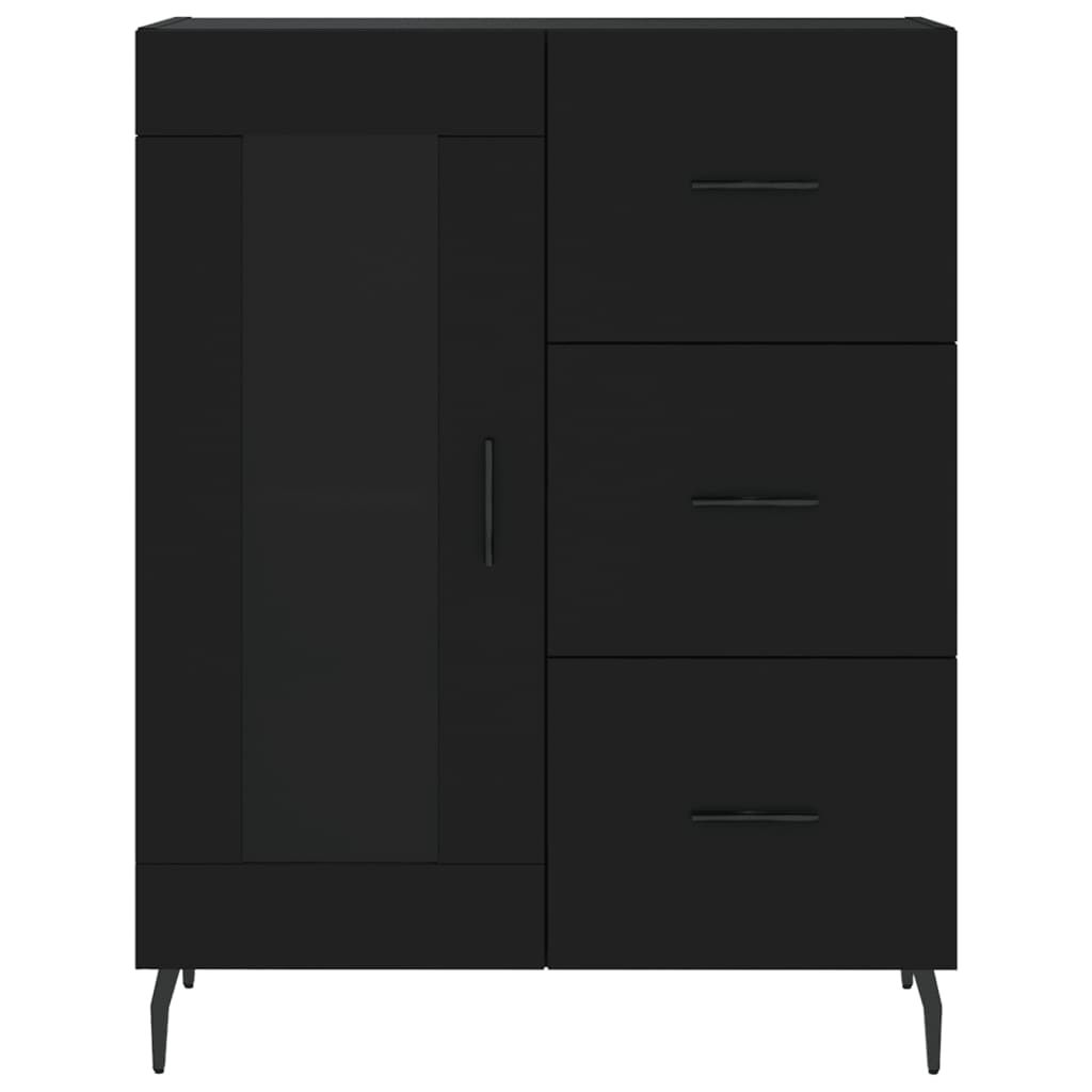 Sideboard Schwarz 69,5x34x90 cm Holzwerkstoff