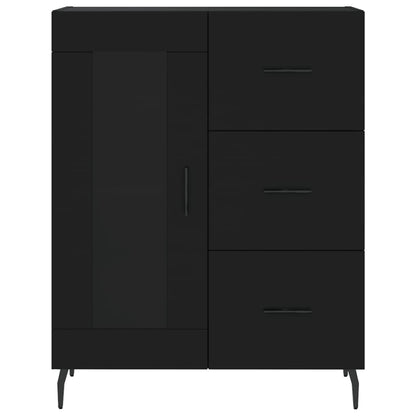 Sideboard Schwarz 69,5x34x90 cm Holzwerkstoff