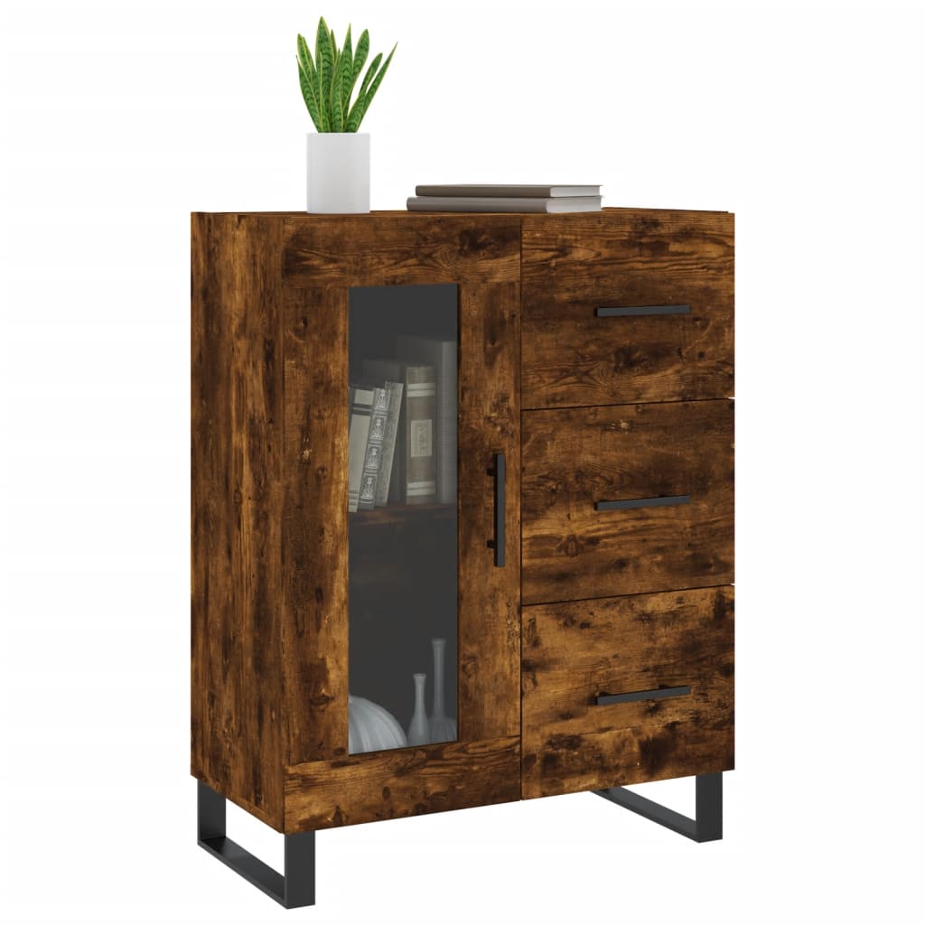 Sideboard Räuchereiche 69,5x34x90 cm Holzwerkstoff