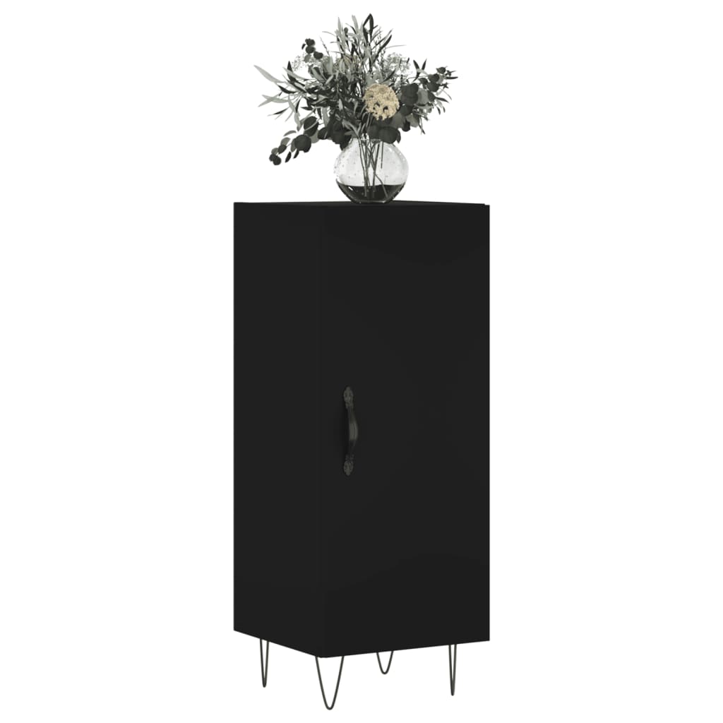 Sideboard Schwarz 34,5x34x90 cm Holzwerkstoff