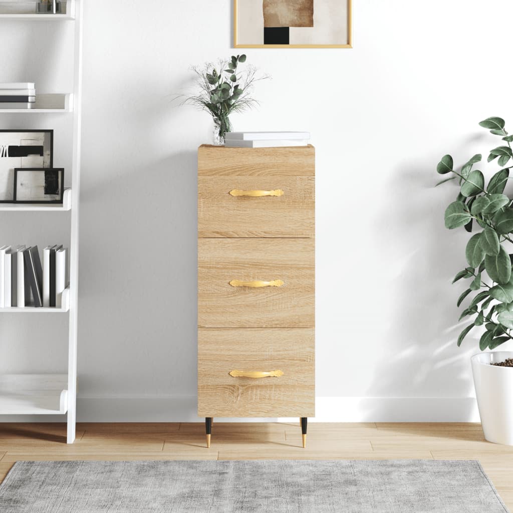 Sideboard Sonoma-Eiche 34,5x34x90 cm Holzwerkstoff