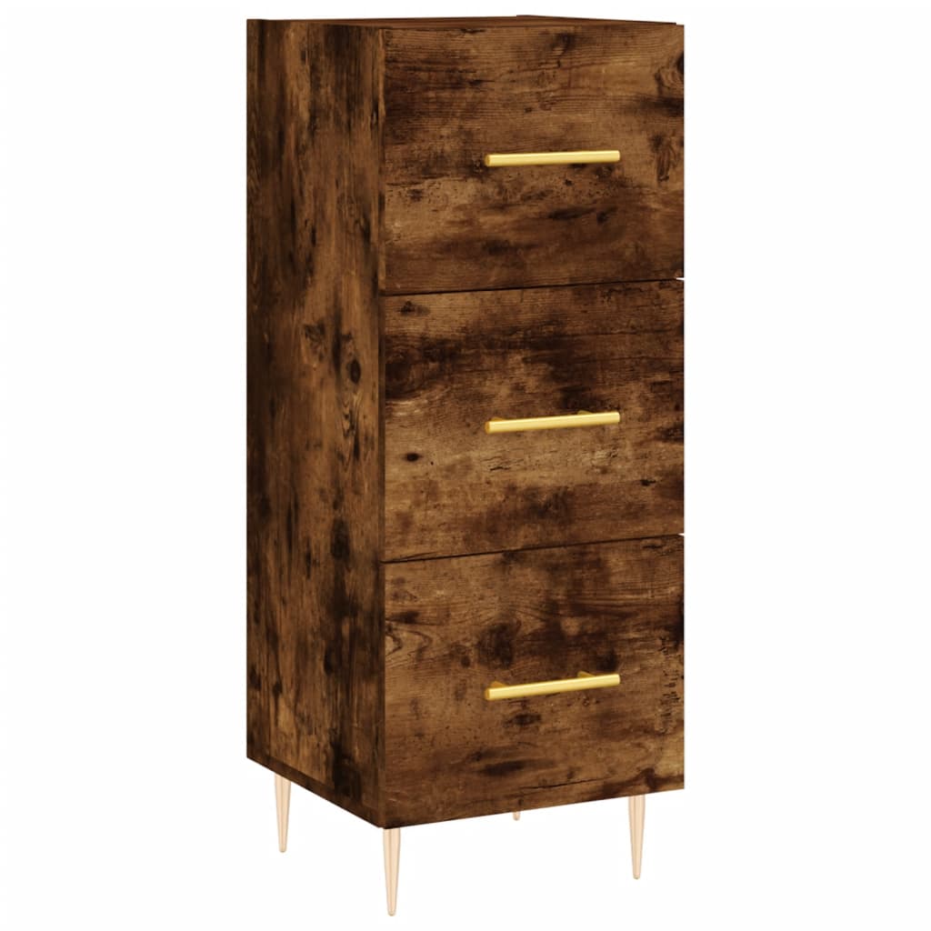 Sideboard Räuchereiche 34,5x34x90 cm Holzwerkstoff