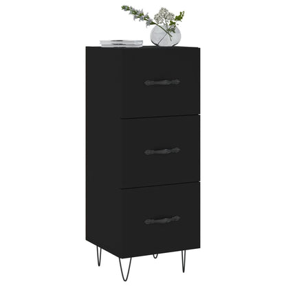 Sideboard Schwarz 34,5x34x90 cm Holzwerkstoff