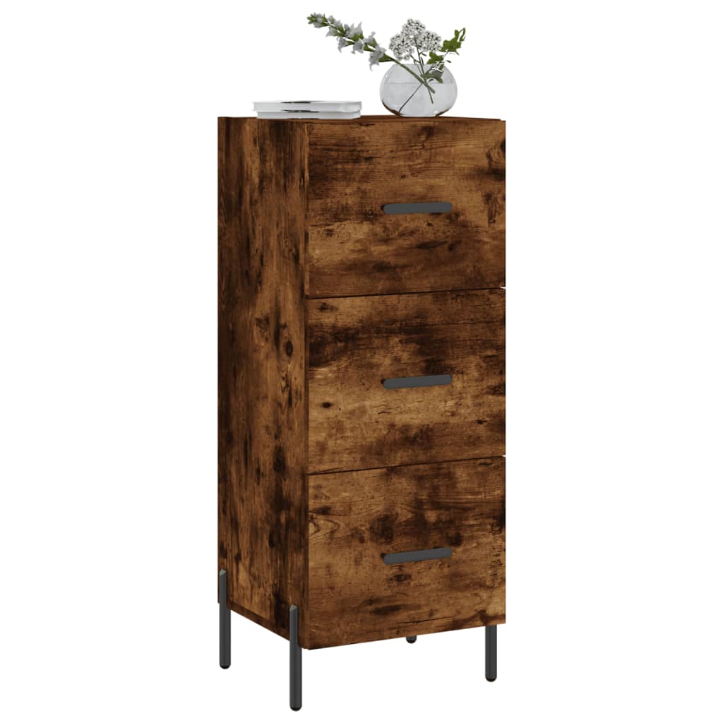 Sideboard Räuchereiche 34,5x34x90 cm Holzwerkstoff