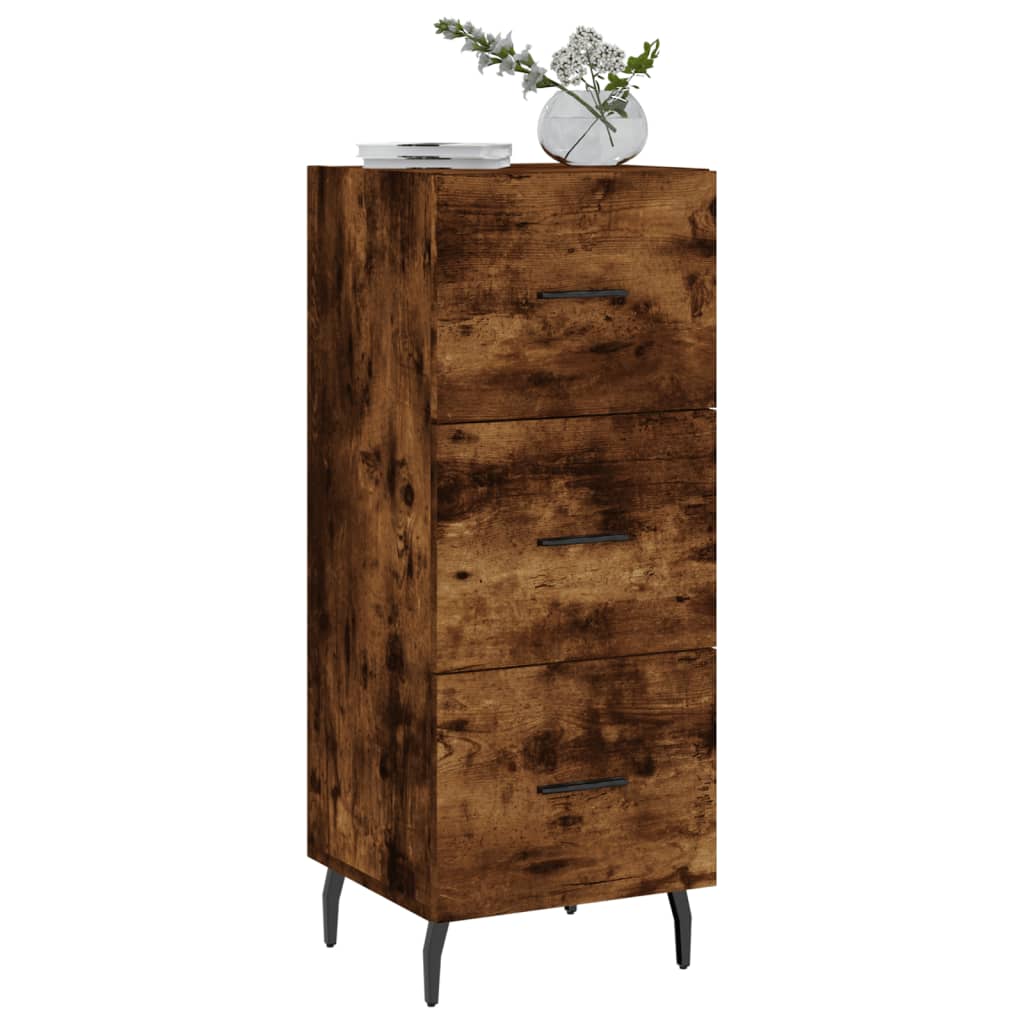 Sideboard Räuchereiche 34,5x34x90 cm Holzwerkstoff