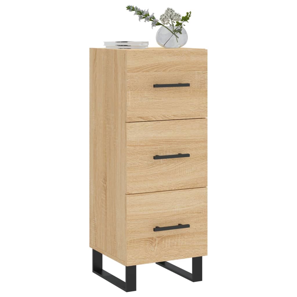 Sideboard Sonoma-Eiche 34,5x34x90 cm Holzwerkstoff