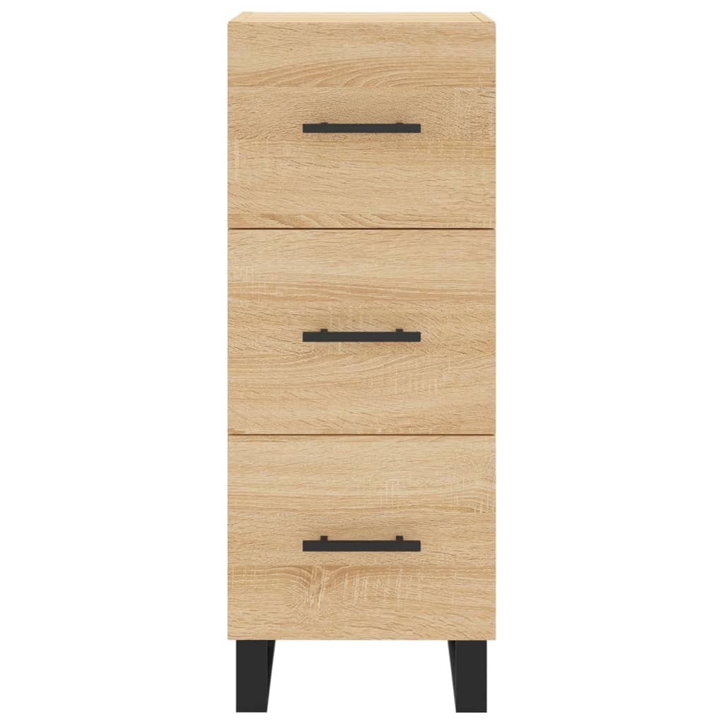 Sideboard Sonoma-Eiche 34,5x34x90 cm Holzwerkstoff