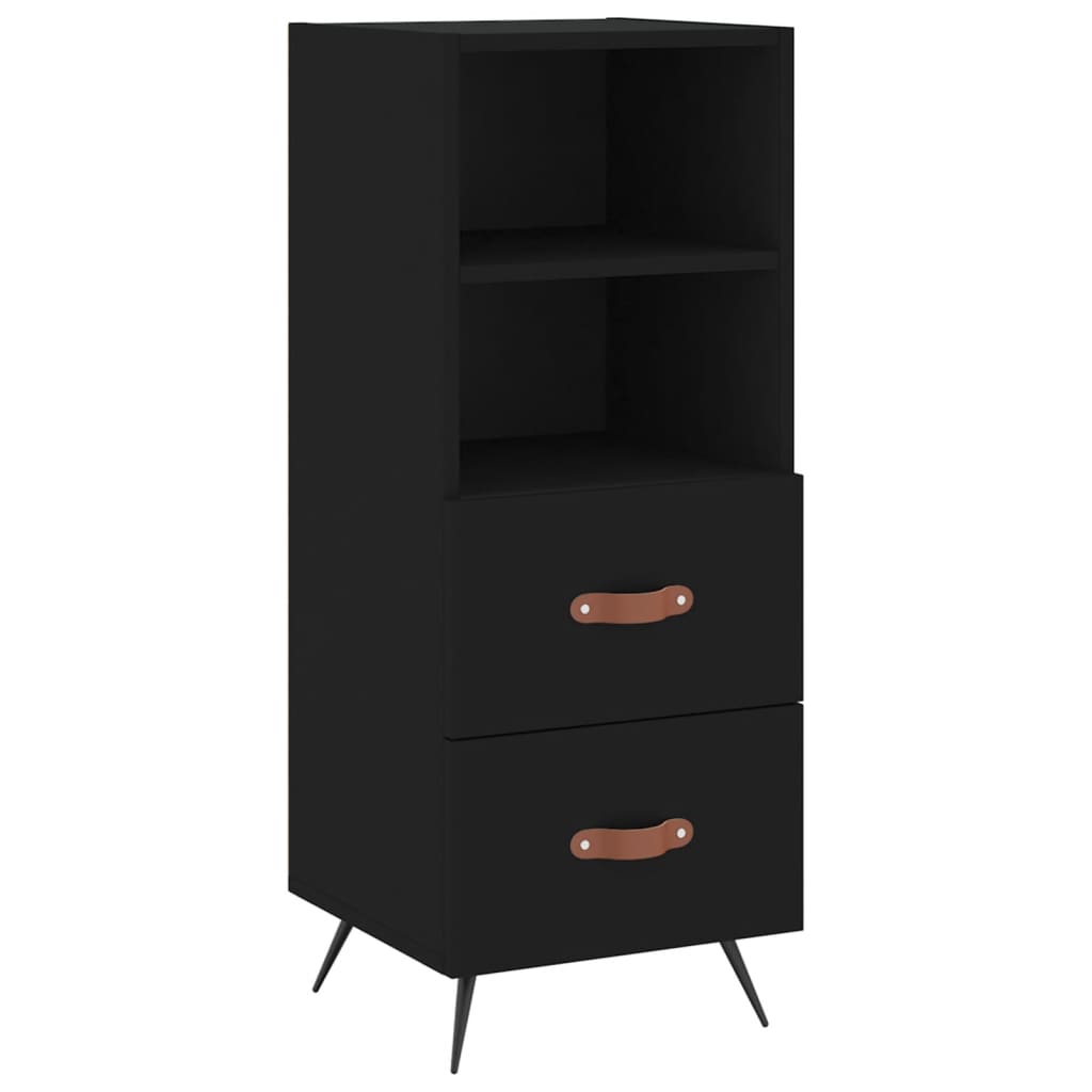 Sideboard Schwarz 34,5x34x90 cm Holzwerkstoff