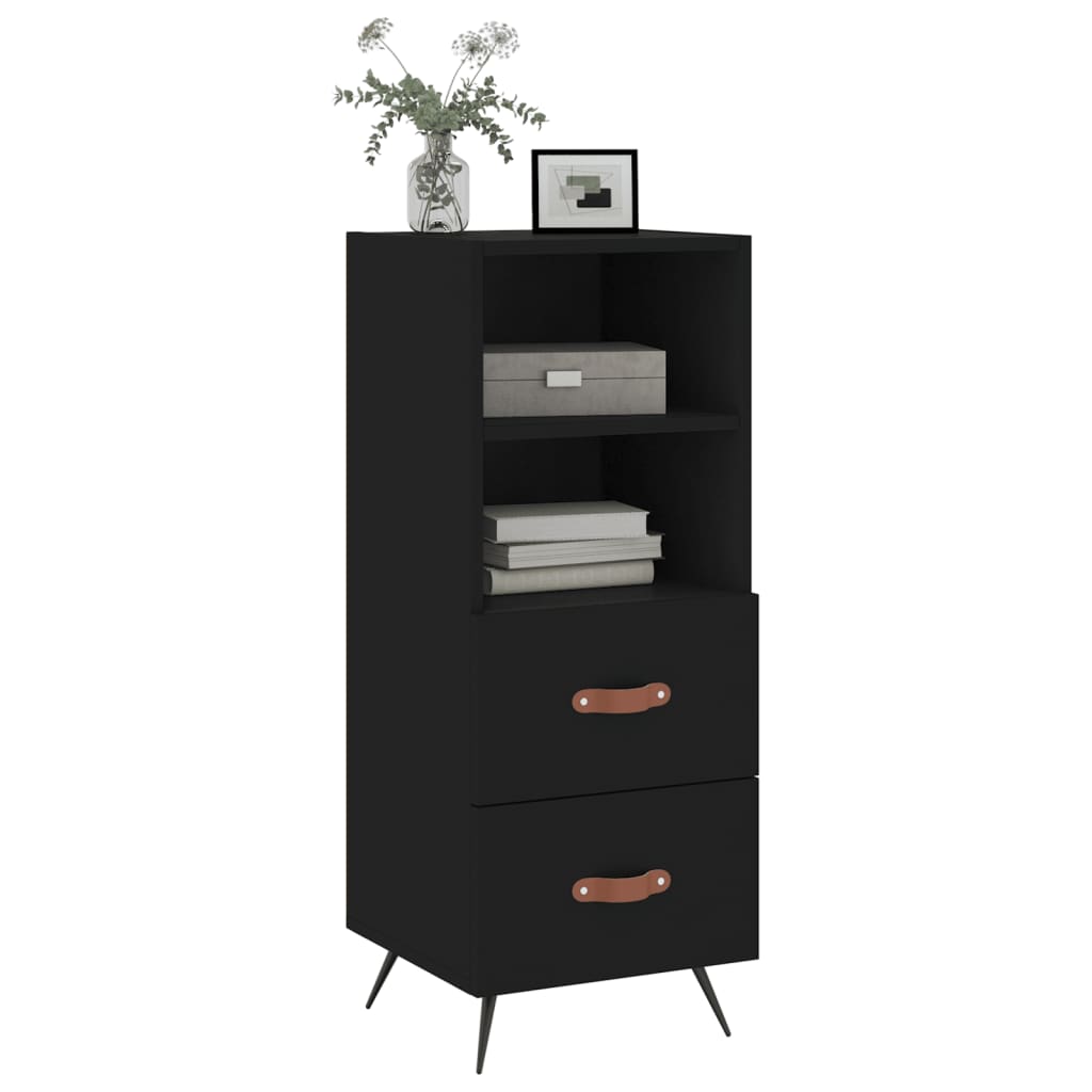 Sideboard Schwarz 34,5x34x90 cm Holzwerkstoff