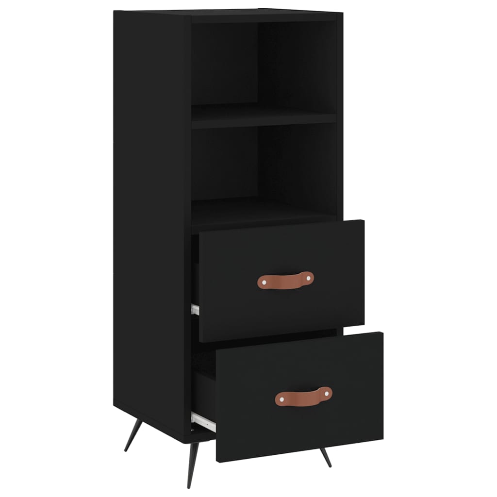 Sideboard Schwarz 34,5x34x90 cm Holzwerkstoff