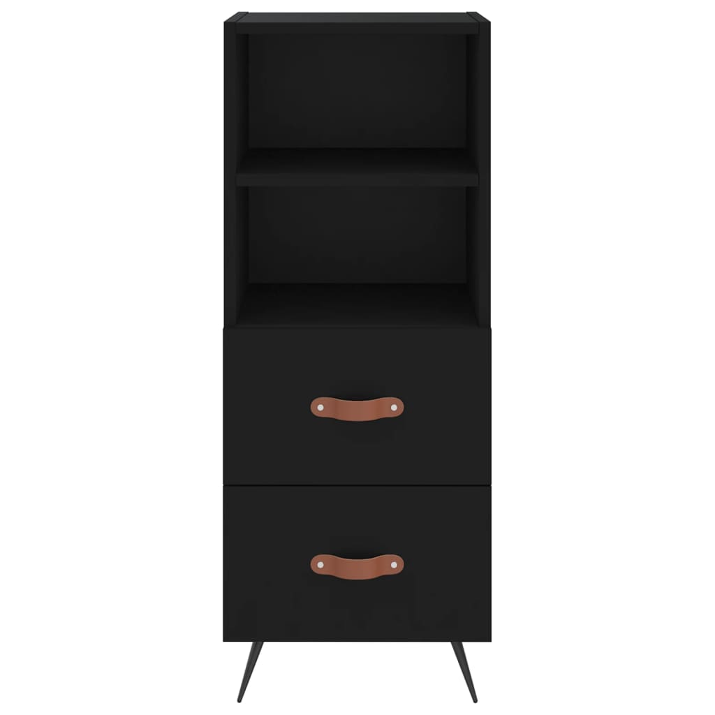 Sideboard Schwarz 34,5x34x90 cm Holzwerkstoff