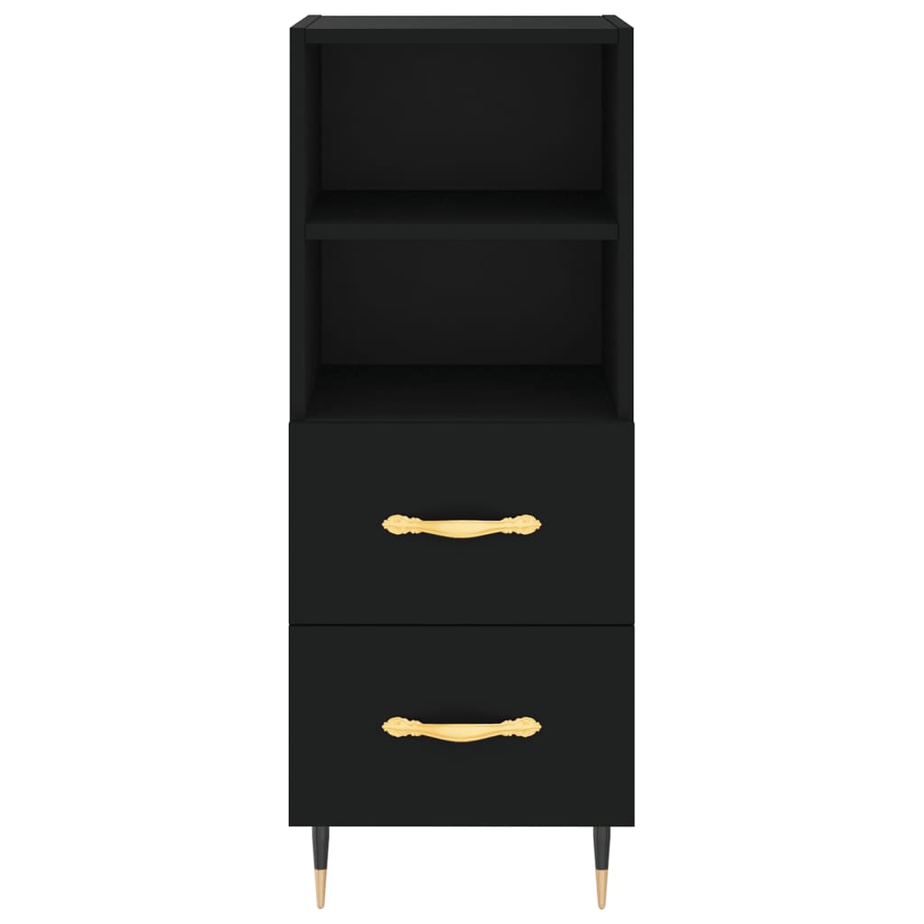 Sideboard Schwarz 34,5x34x90 cm Holzwerkstoff