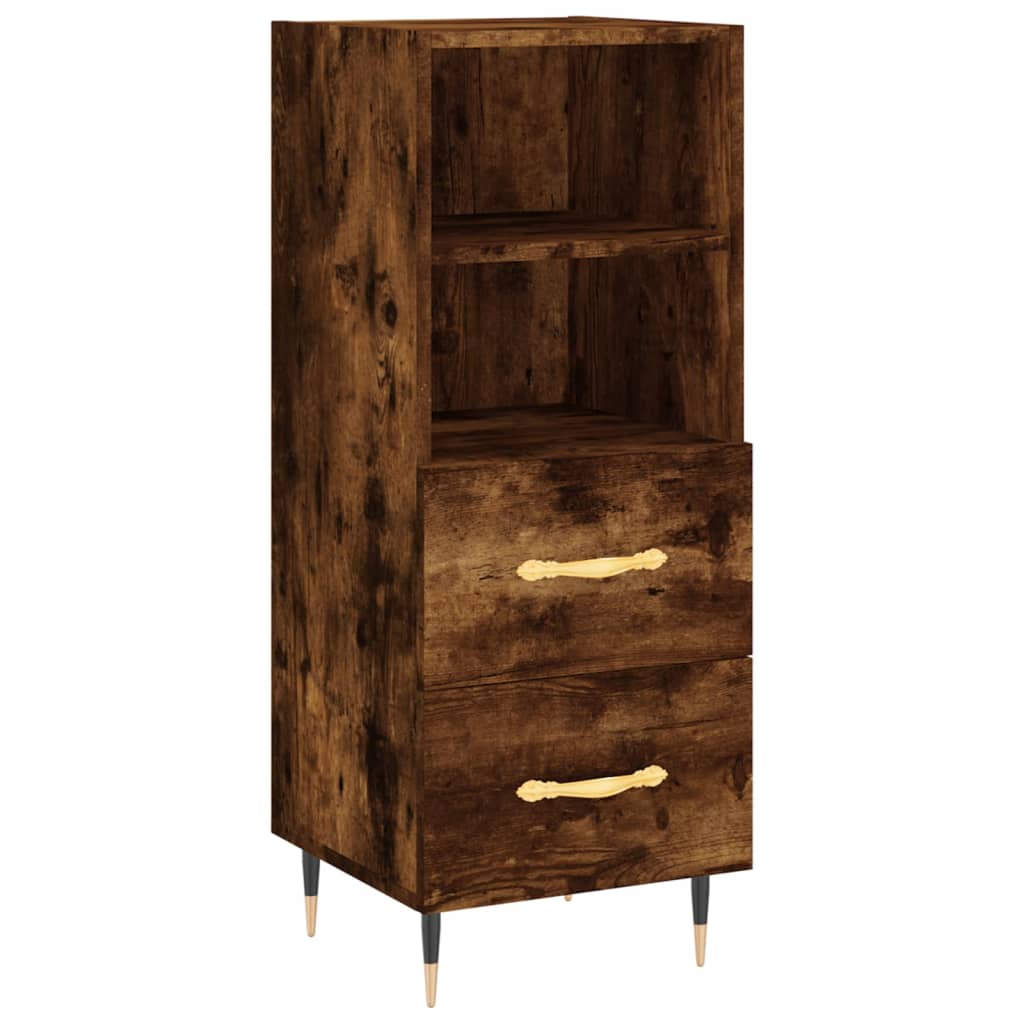 Sideboard Räuchereiche 34,5x34x90 cm Holzwerkstoff