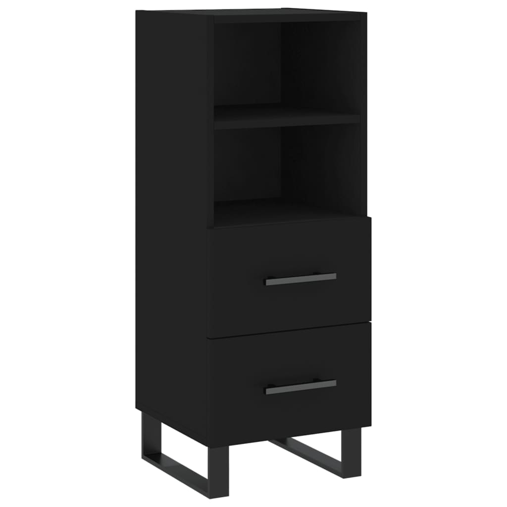 Sideboard Schwarz 34,5x34x90 cm Holzwerkstoff