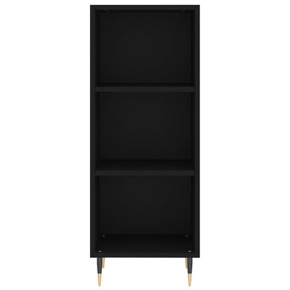 Sideboard Schwarz 34,5x32,5x90 cm Holzwerkstoff