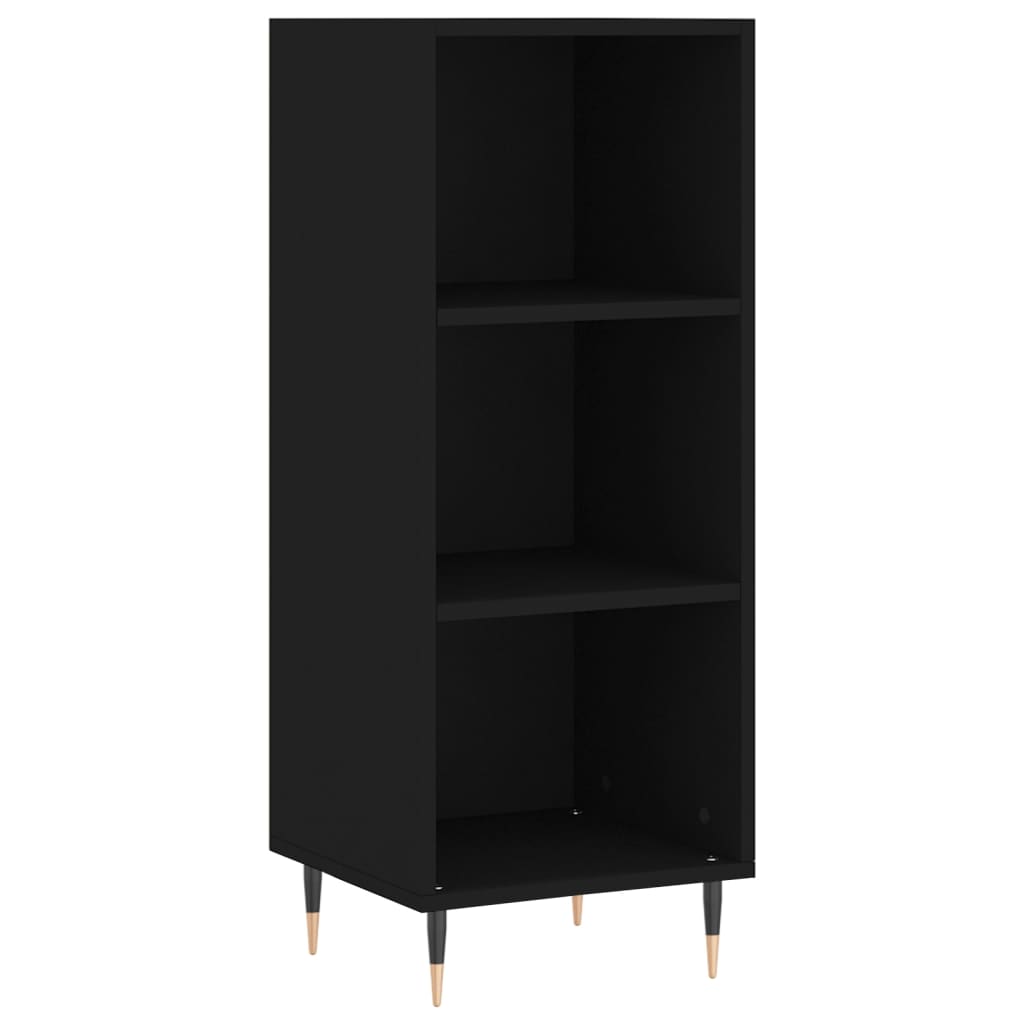 Sideboard Schwarz 34,5x32,5x90 cm Holzwerkstoff