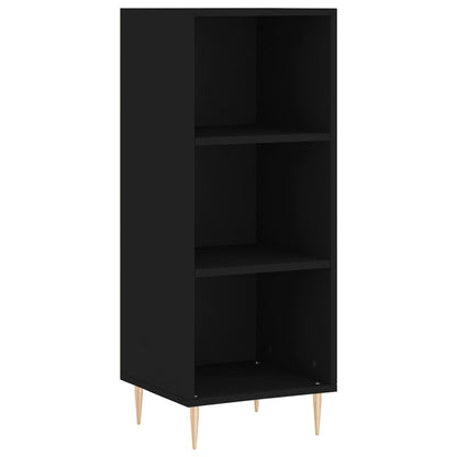 Sideboard Schwarz 34,5x32,5x90 cm Holzwerkstoff