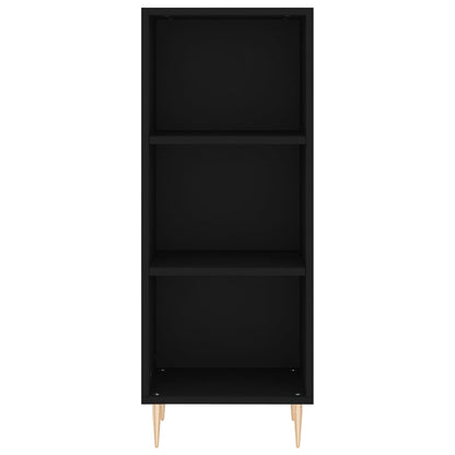 Sideboard Schwarz 34,5x32,5x90 cm Holzwerkstoff