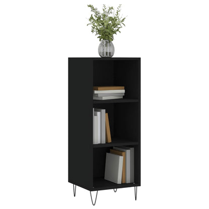 Sideboard Schwarz 34,5x32,5x90 cm Holzwerkstoff