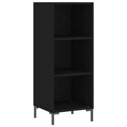 Sideboard Schwarz 34,5x32,5x90 cm Holzwerkstoff