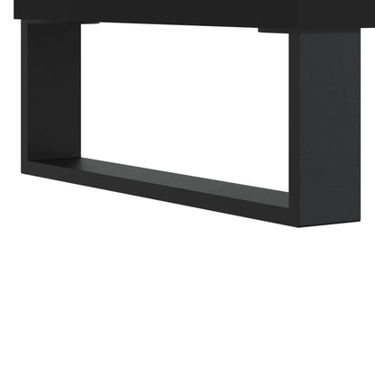 Sideboard Schwarz 34,5x32,5x90 cm Holzwerkstoff