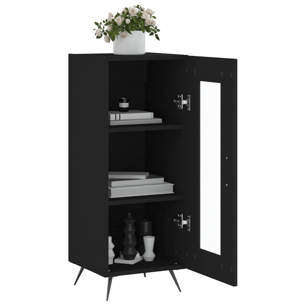 Sideboard Schwarz 34,5x34x90 cm Holzwerkstoff