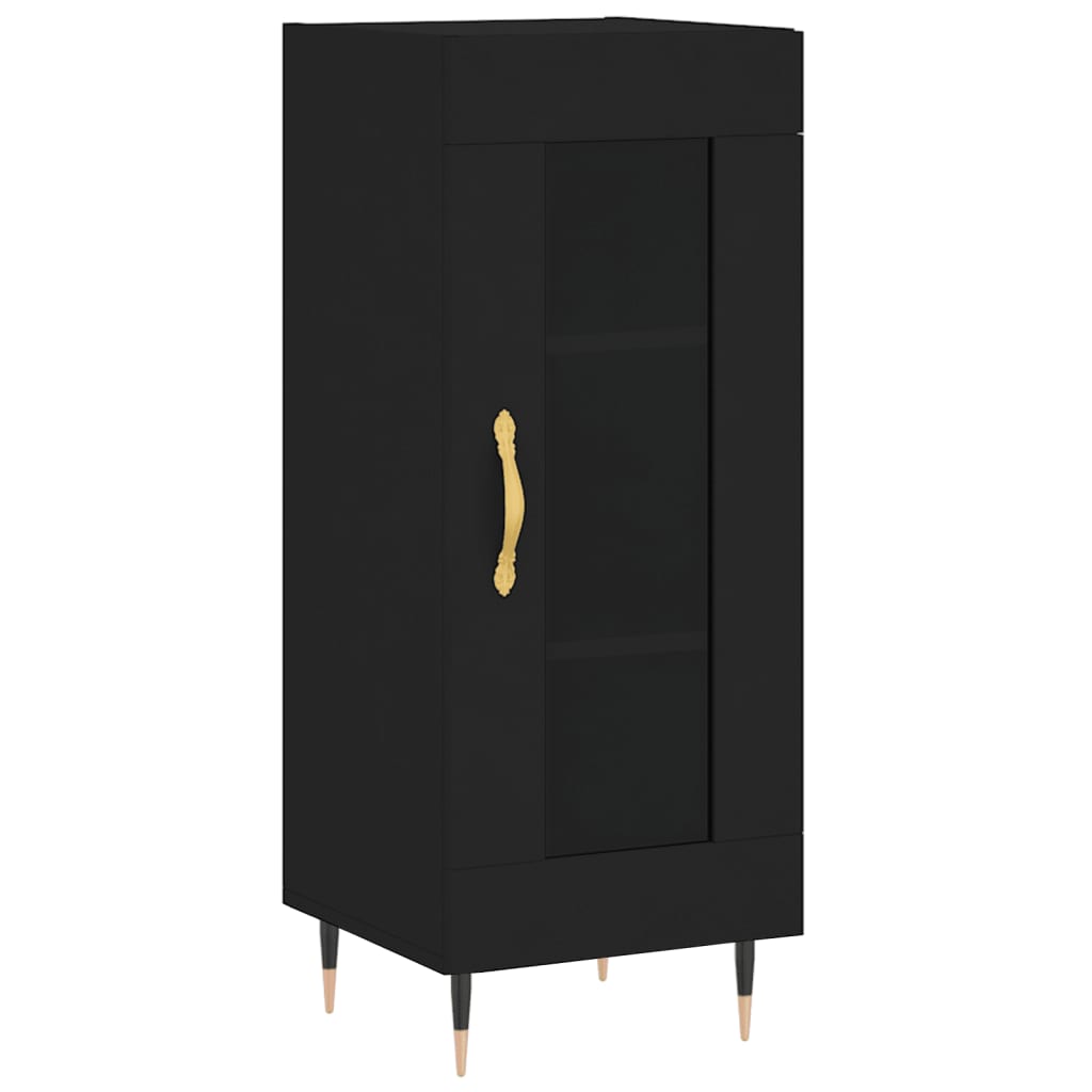 Sideboard Schwarz 34,5x34x90 cm Holzwerkstoff