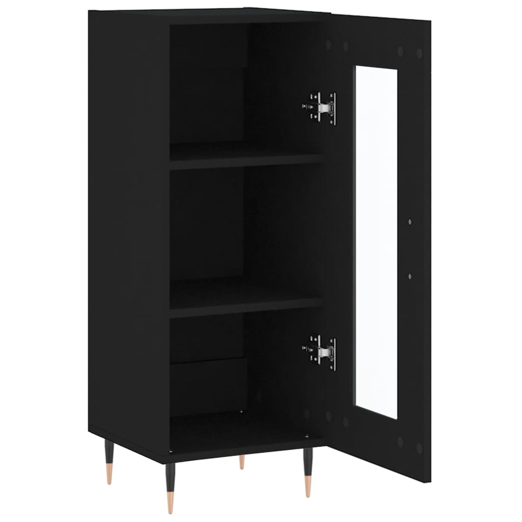 Sideboard Schwarz 34,5x34x90 cm Holzwerkstoff