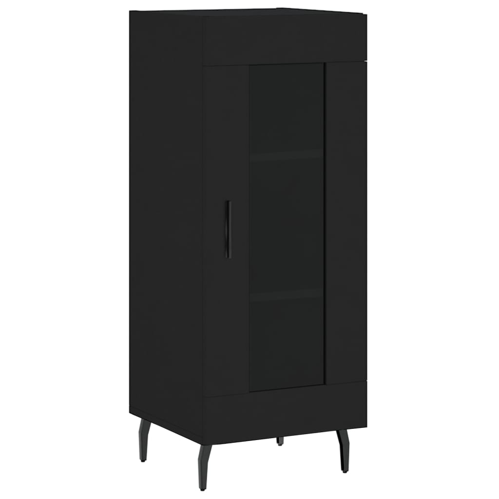 Sideboard Schwarz 34,5x34x90 cm Holzwerkstoff