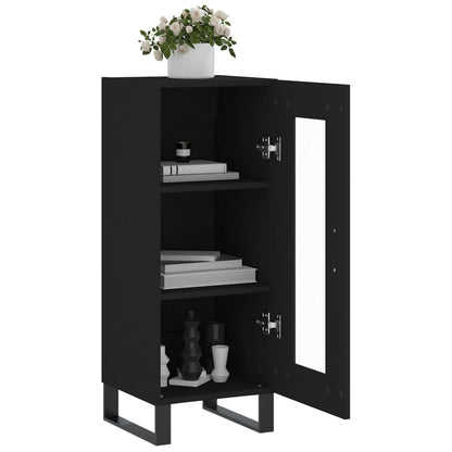 Sideboard Schwarz 34,5x34x90 cm Holzwerkstoff