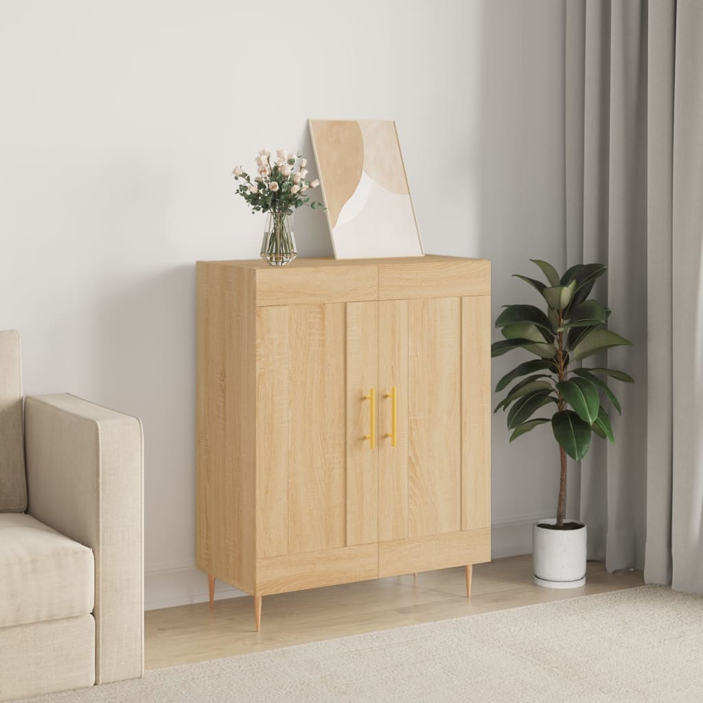 Sideboard Sonoma-Eiche 69,5x34x90 cm Holzwerkstoff