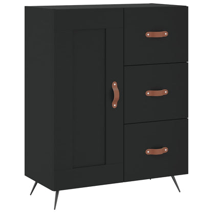 Sideboard Schwarz 69,5x34x90 cm Holzwerkstoff