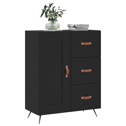 Sideboard Schwarz 69,5x34x90 cm Holzwerkstoff