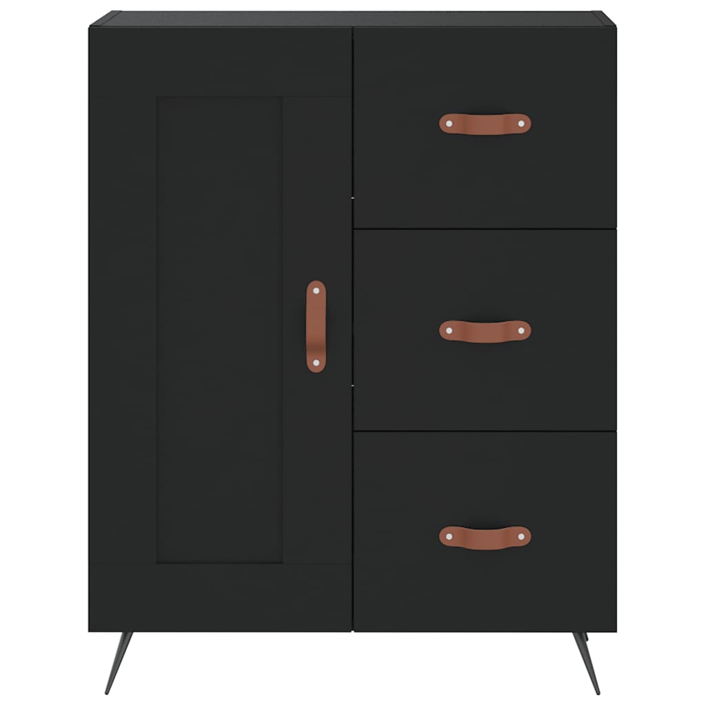 Sideboard Schwarz 69,5x34x90 cm Holzwerkstoff