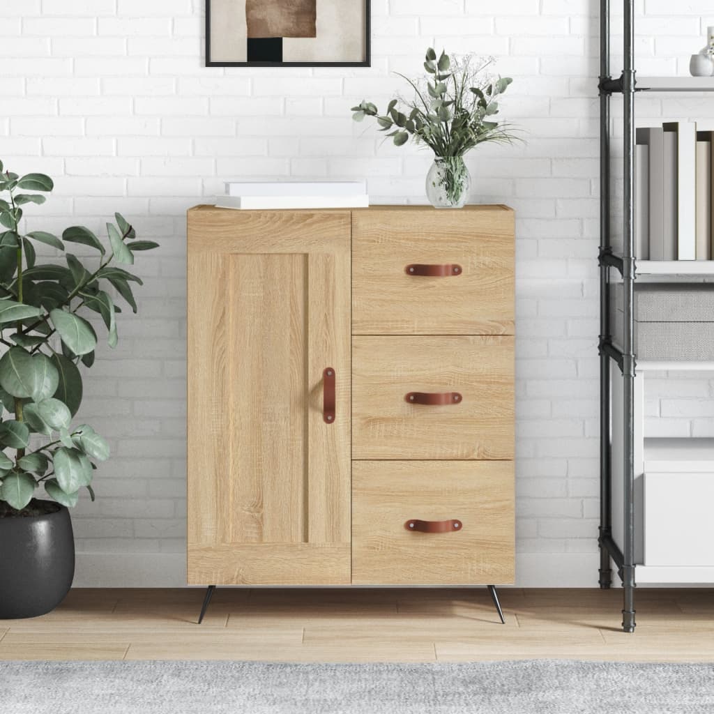 Sideboard Sonoma-Eiche 69,5x34x90 cm Holzwerkstoff