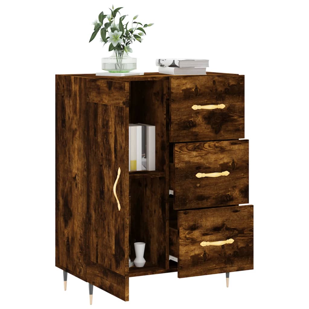 Sideboard Räuchereiche 69,5x34x90 cm Holzwerkstoff