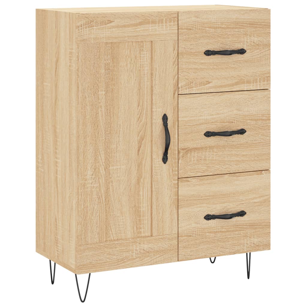 Sideboard Sonoma-Eiche 69,5x34x90 cm Holzwerkstoff