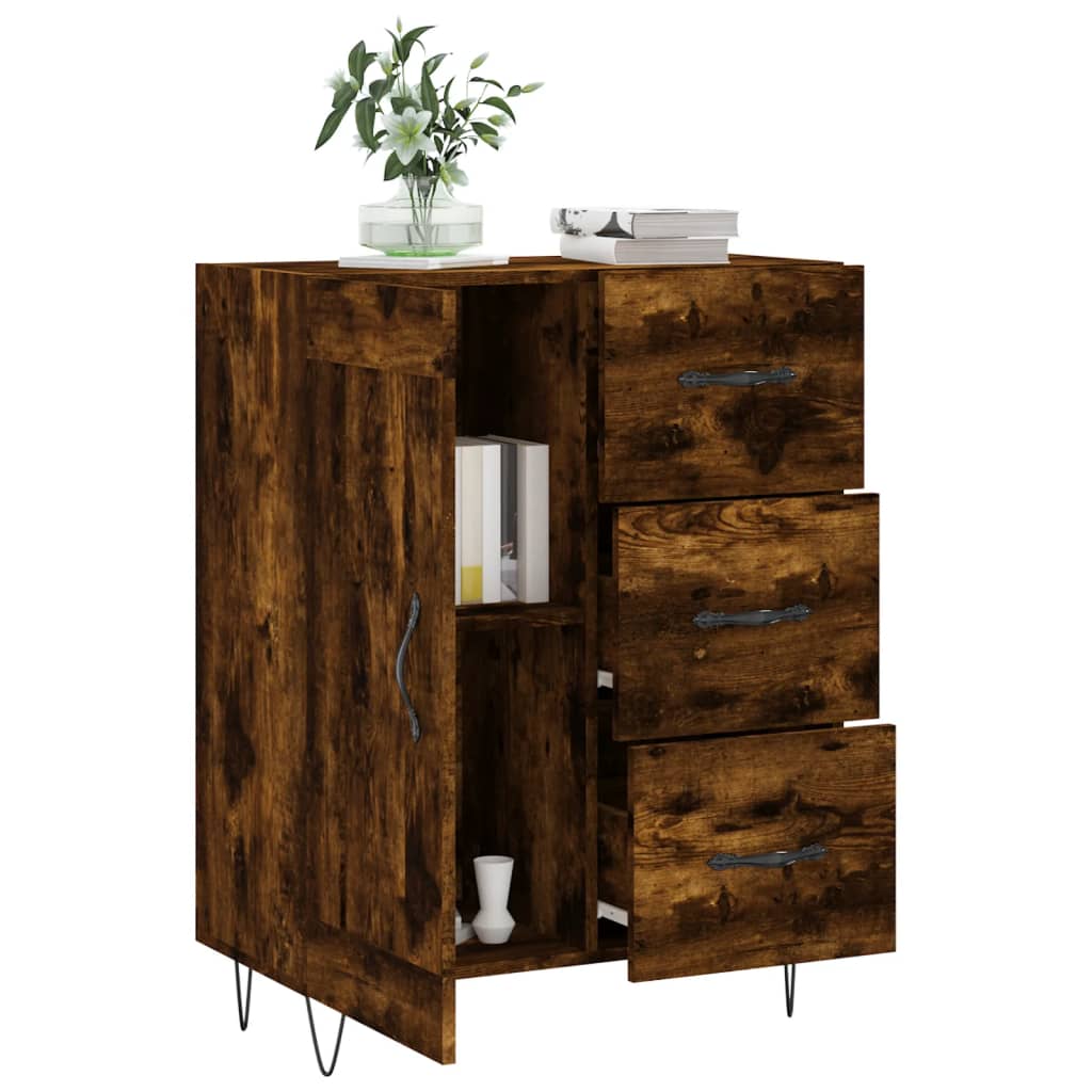 Sideboard Räuchereiche 69,5x34x90 cm Holzwerkstoff