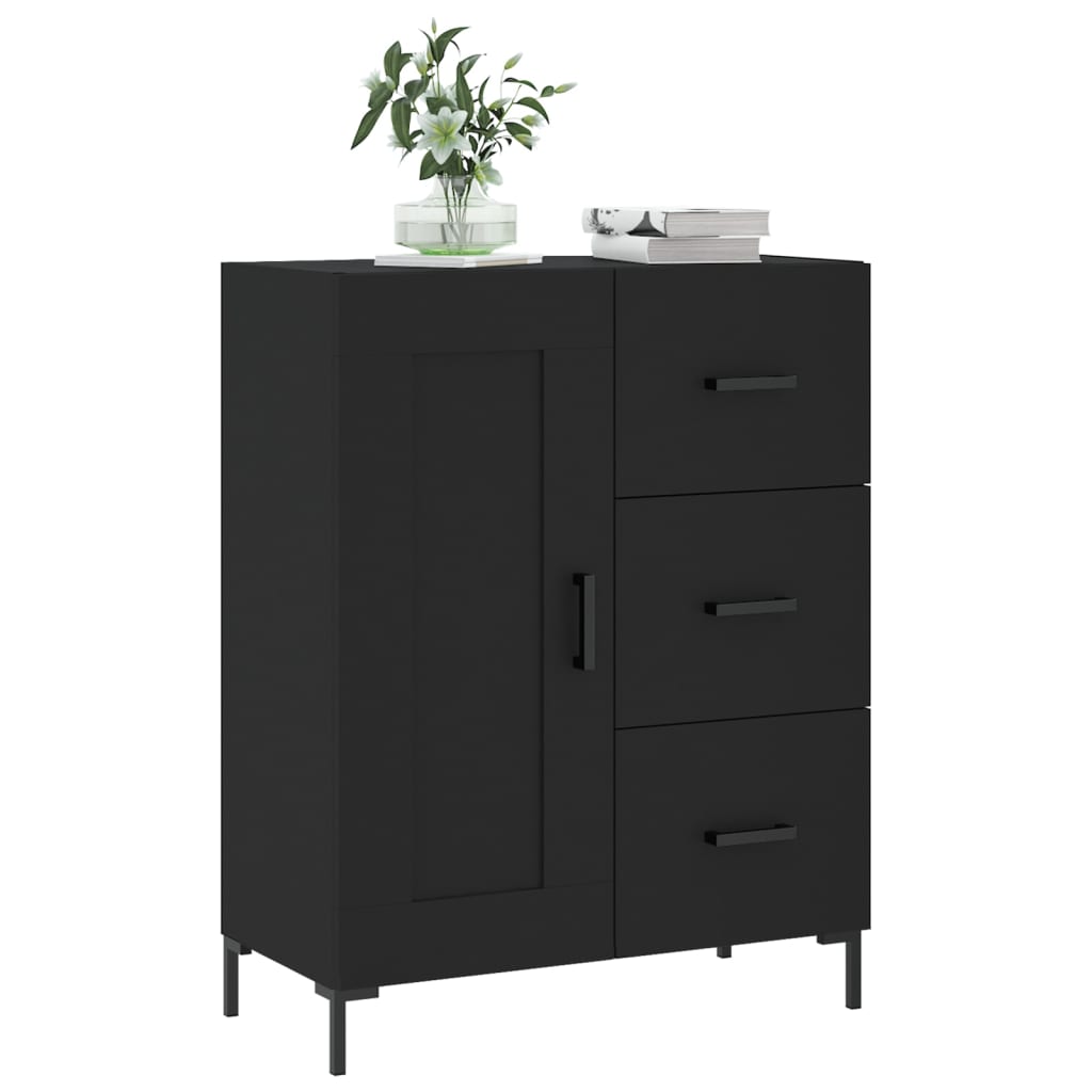 Sideboard Schwarz 69,5x34x90 cm Holzwerkstoff