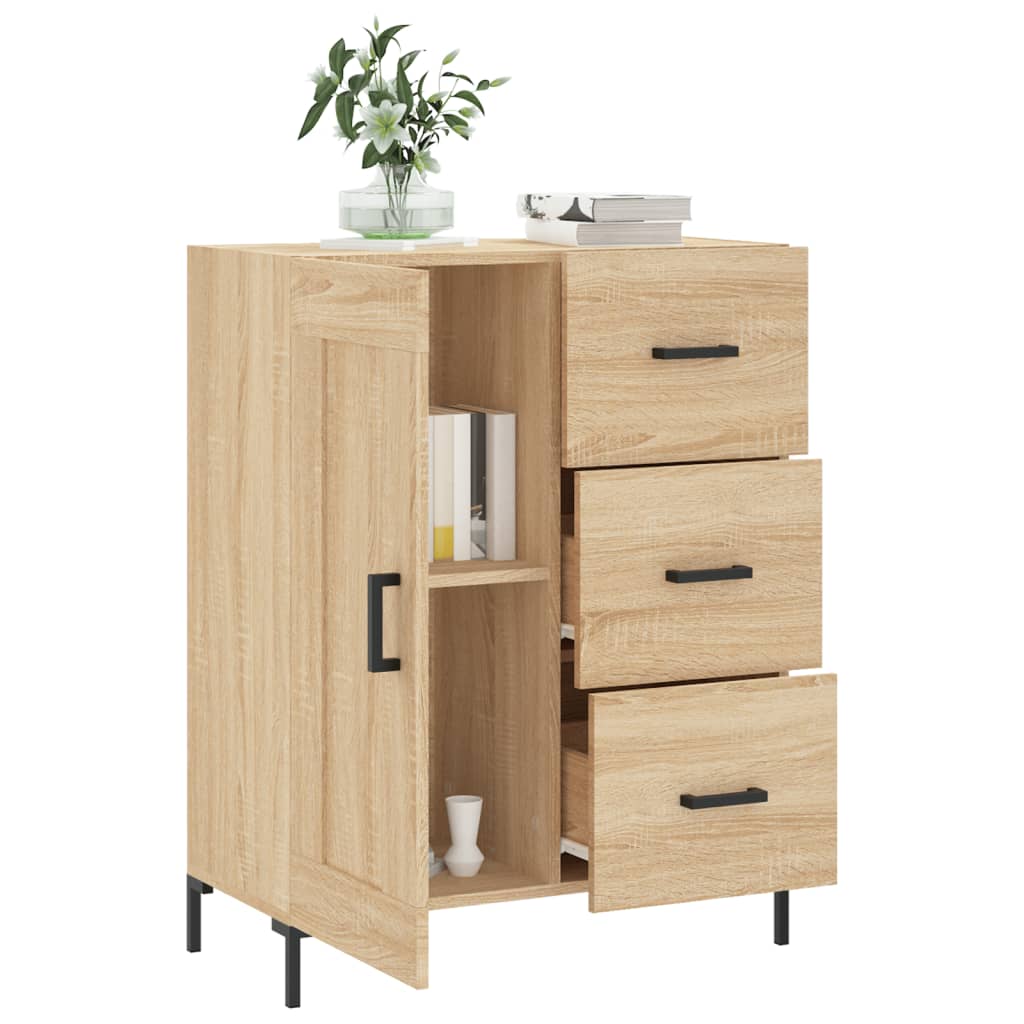 Sideboard Sonoma-Eiche 69,5x34x90 cm Holzwerkstoff