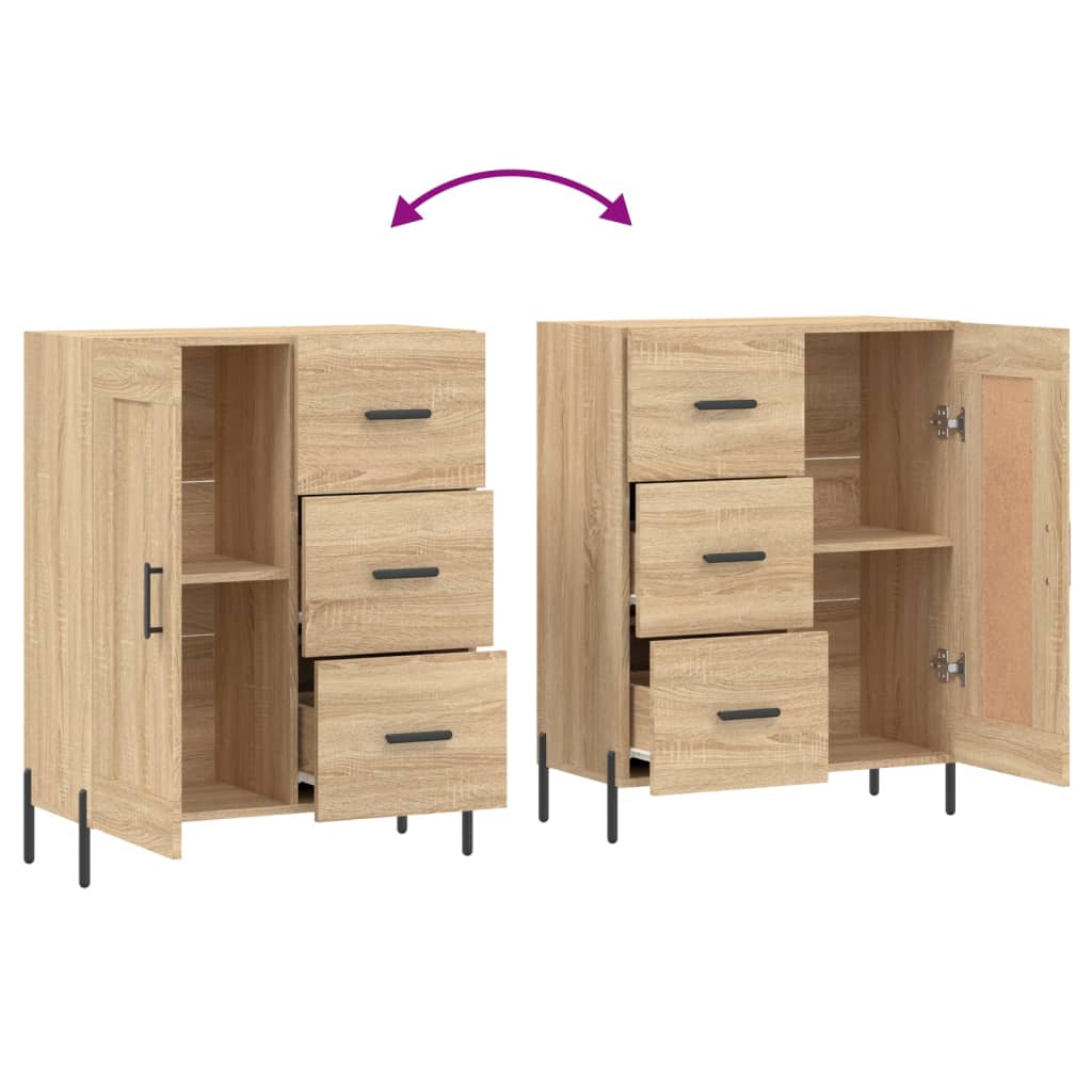 Sideboard Sonoma-Eiche 69,5x34x90 cm Holzwerkstoff