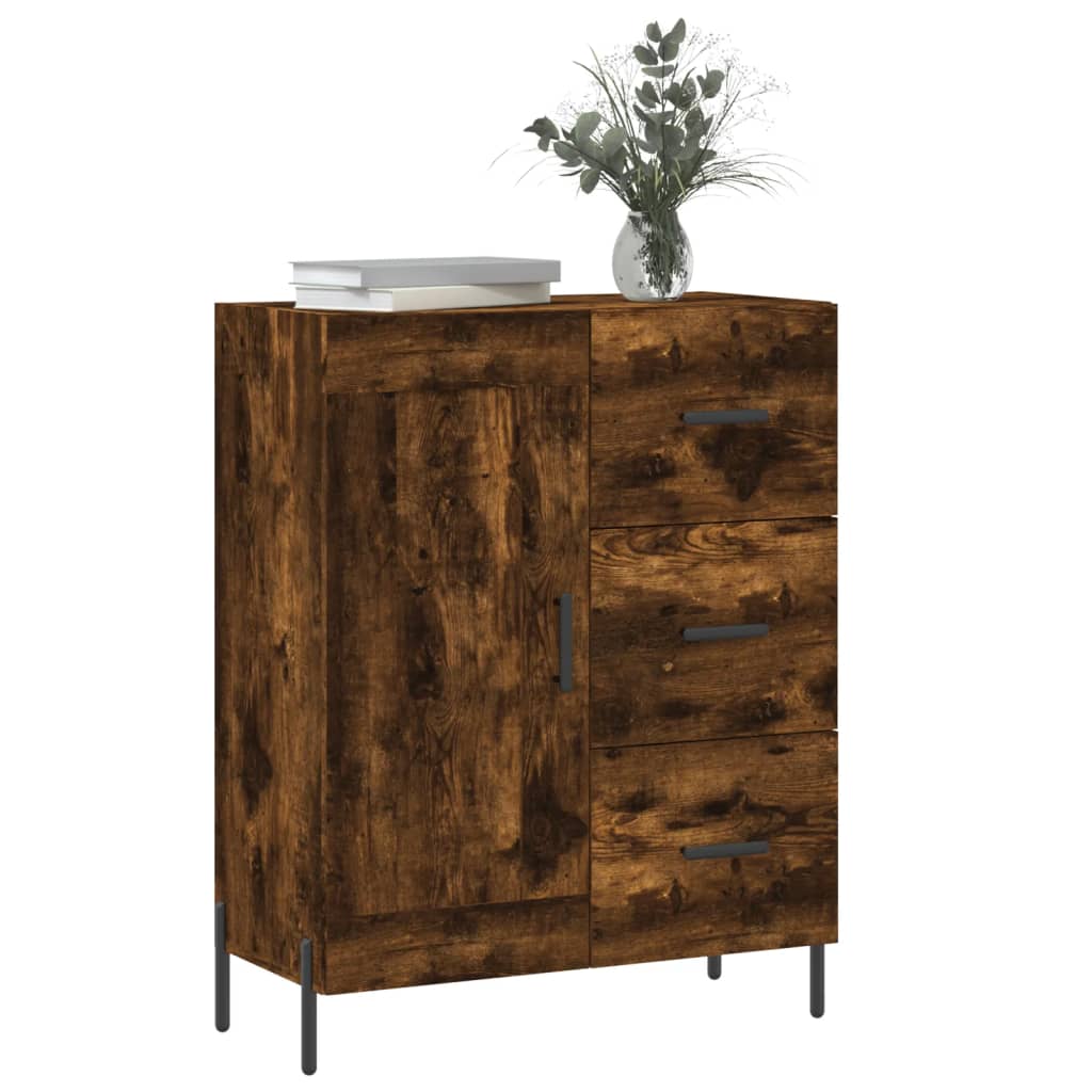 Sideboard Räuchereiche 69,5x34x90 cm Holzwerkstoff