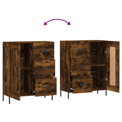 Sideboard Räuchereiche 69,5x34x90 cm Holzwerkstoff