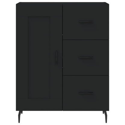 Sideboard Schwarz 69,5x34x90 cm Holzwerkstoff