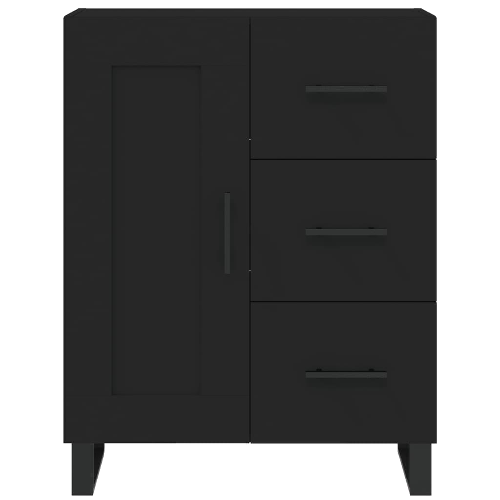 Sideboard Schwarz 69,5x34x90 cm Holzwerkstoff