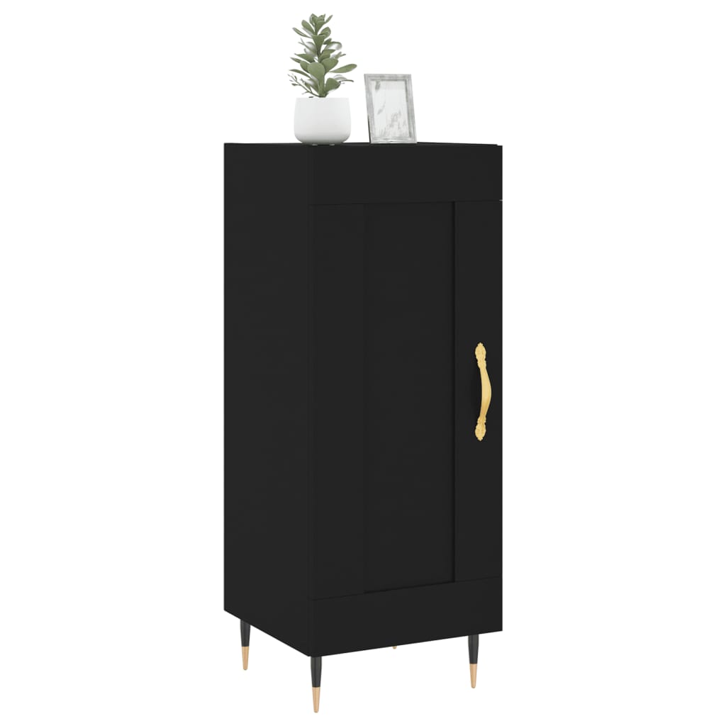 Sideboard Schwarz 34,5x34x90 cm Holzwerkstoff