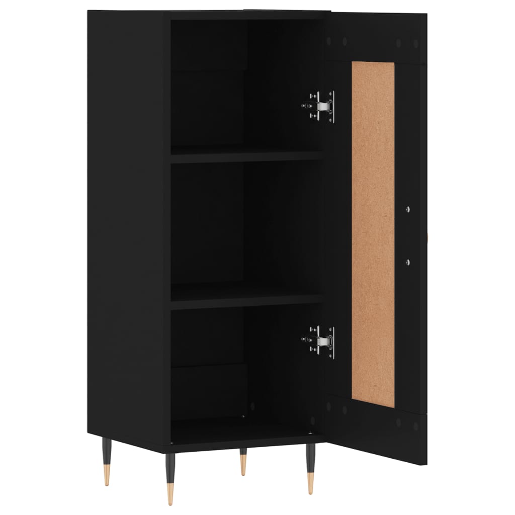 Sideboard Schwarz 34,5x34x90 cm Holzwerkstoff